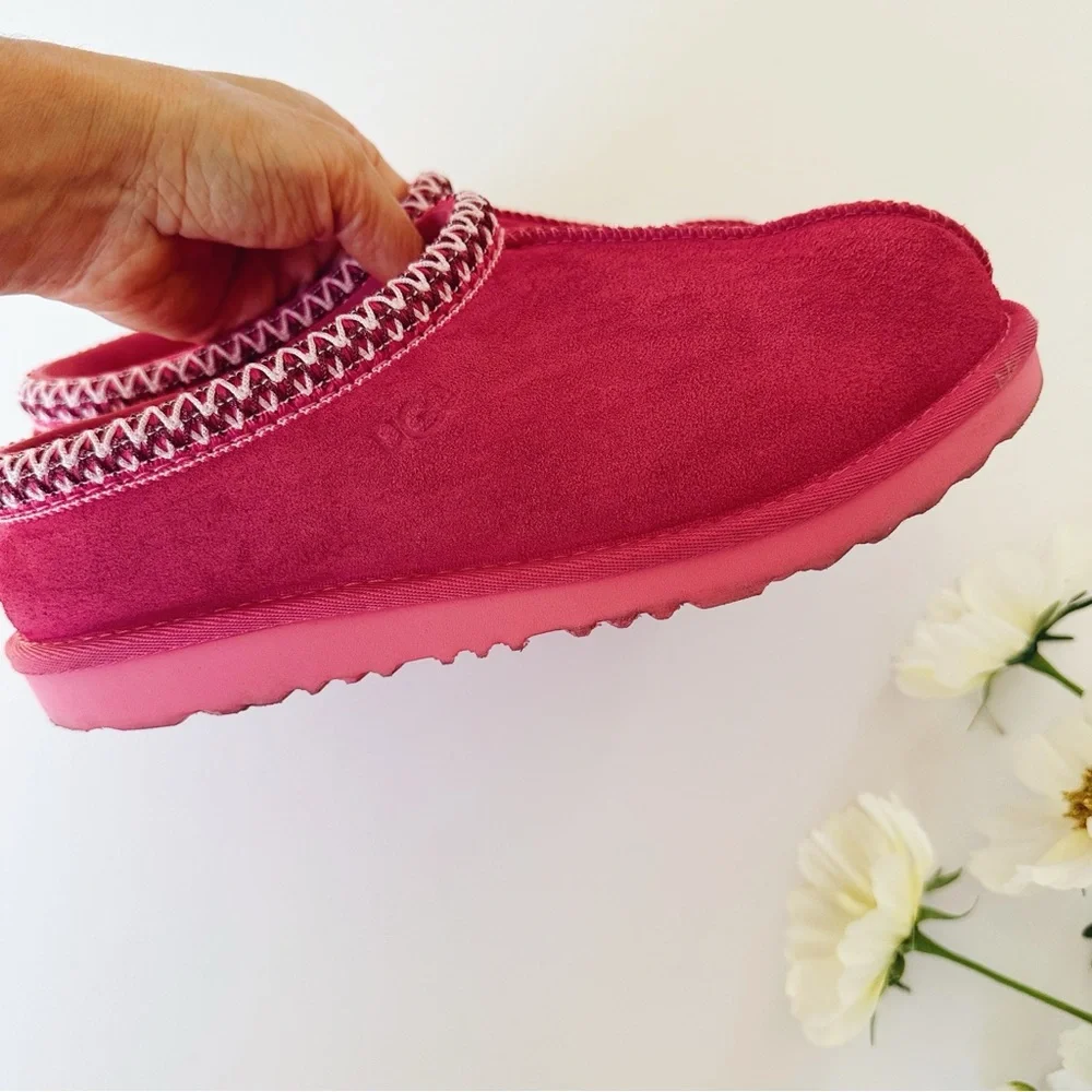 UGG Tasman II Suede Slippers Pink Bloom